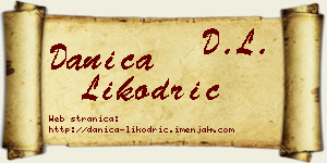 Danica Likodrić vizit kartica